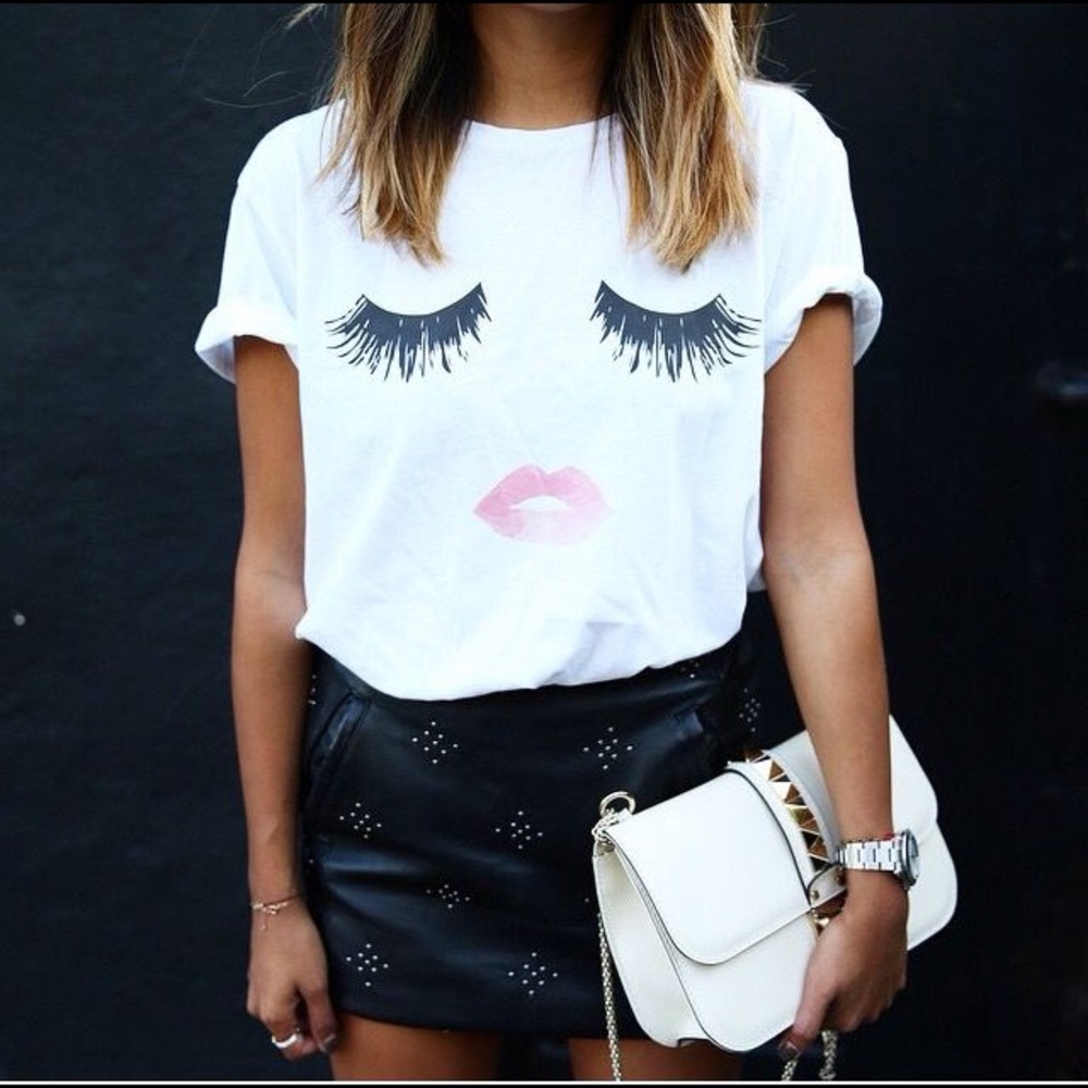 Lips & Lashes tee
